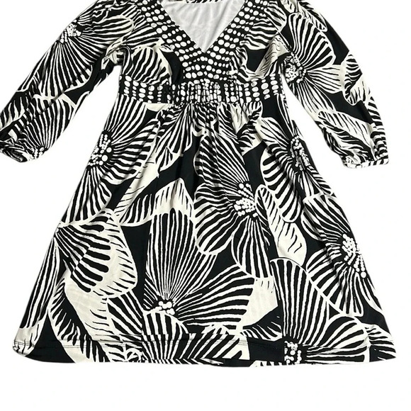 Nine West babydoll dress,women size 10.Peasant sleeve,polka dots,floral,boho,EC - Picture 4 of 16